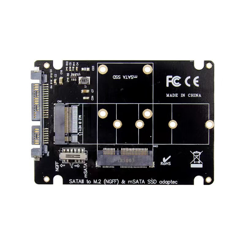 2.5 inch SATA to NGFF SSD adapter mSATA & M.2 2280 SSD multi-function conversion card 2.5 inch SATA to NGFF SSD adapter mSATA & M.2 2280 SSD multi-function conversion card