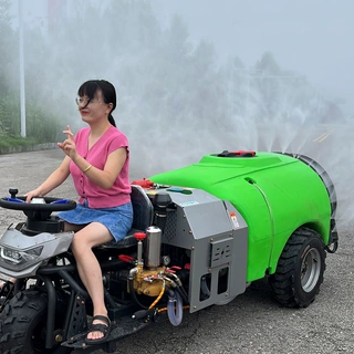 高压风送式打药机大马力大容量喷药机座驾式打药车 三轮式打药机