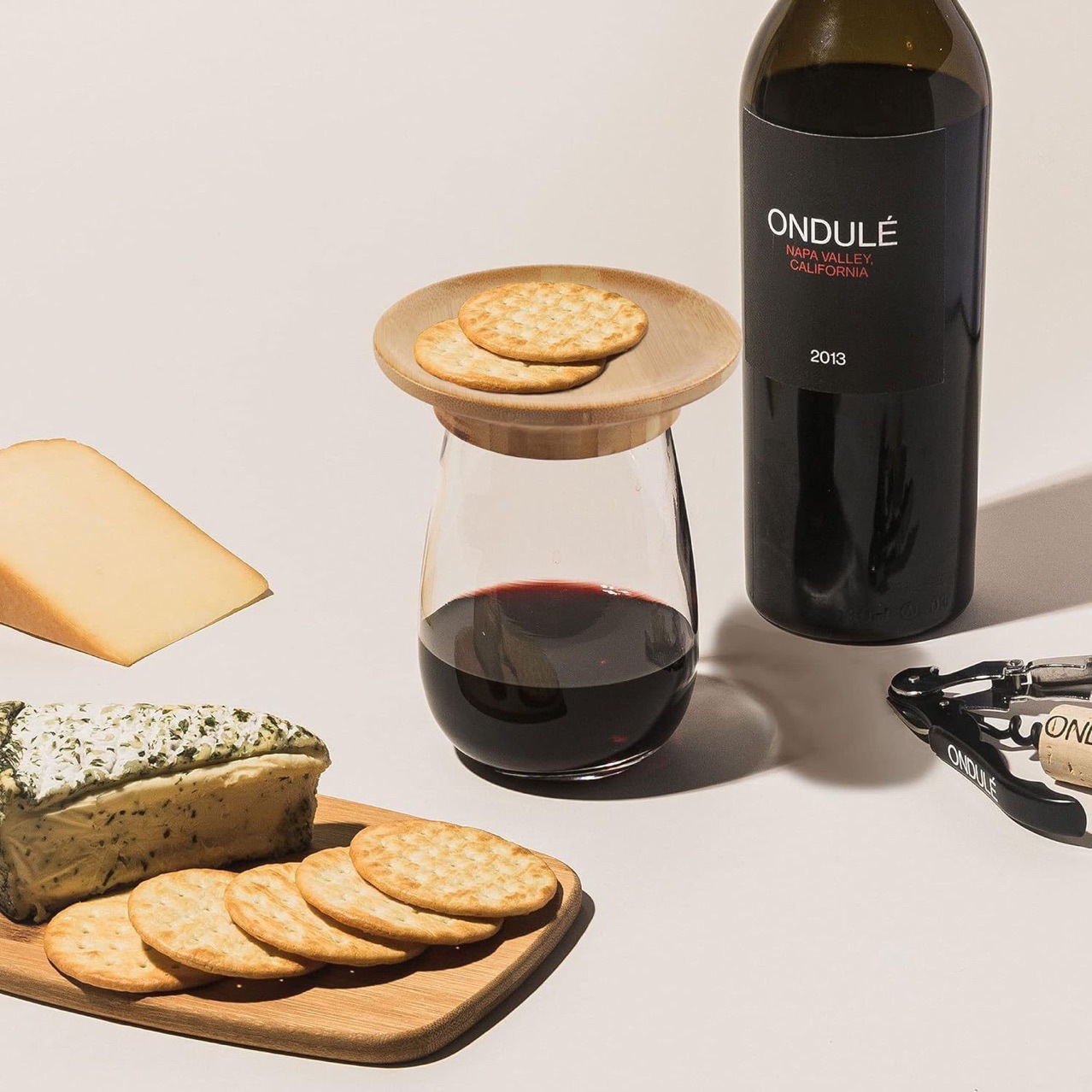 Wine Glass Charcuterie Topper跨境新品木质杯盖红酒杯杯垫