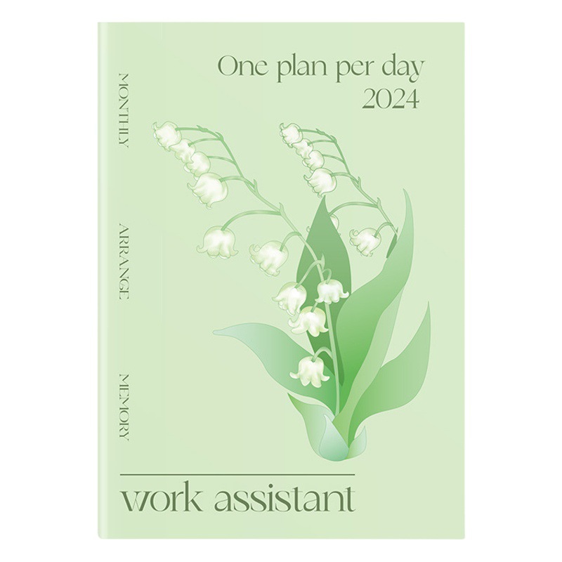 2025 secretaria de trabajo plan de mes A4 libro de gestión del tiempo libro de tarjetas manual de eficiencia LOGOTIPO de bronceado personalizado