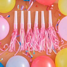 W 38994 Colorful tassel party blower whistle ��ɫ���մ�����