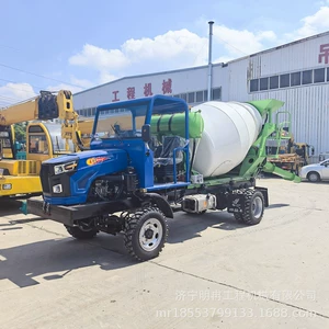 Small Four-Wheel Modified Mixer Truck with Four-Wheel Drive for Even Mixing of Concrete Without Dilution or Solidification, Wheeled Mixer Truck