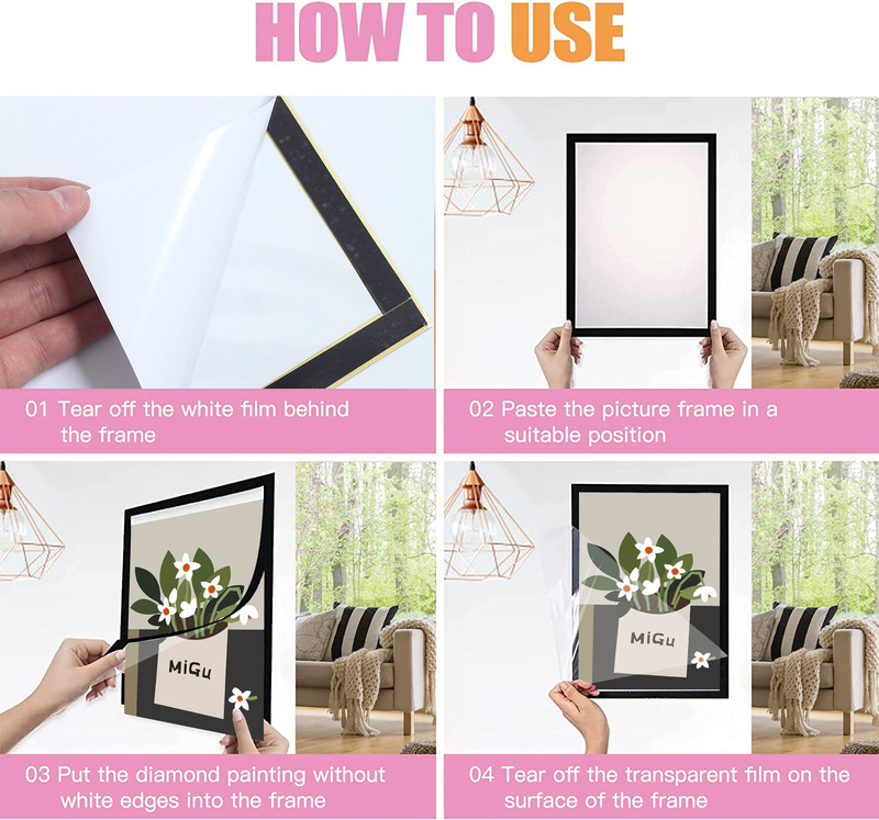 Magnetic Diamond Painting Frame Art Canvas Frame 30X40Cm/12 X 16inch Self-Adhesive Frame Magnetic Diamond Painting Frame Art Canvas Frame 30X40Cm/12 X 16inch Self-Adhesive Frame