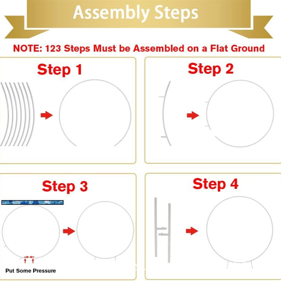 Anillo de boda globos arco estante de flores fondo hierro forjado un solo poste puerta de flores estante de escenario adornos circular props de boda