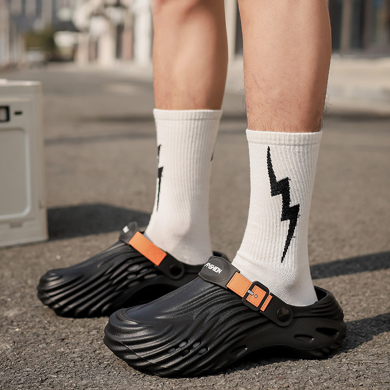 Zapatos de pareja de verano zapatillas de cabeza de bolsillo zapatillas de oficina zapatillas de trabajo de playa casuales zapatillas frías