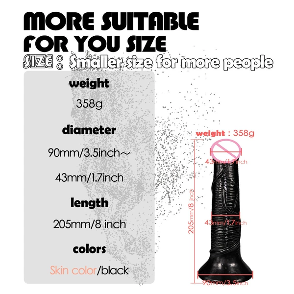 Black horse cock-small size