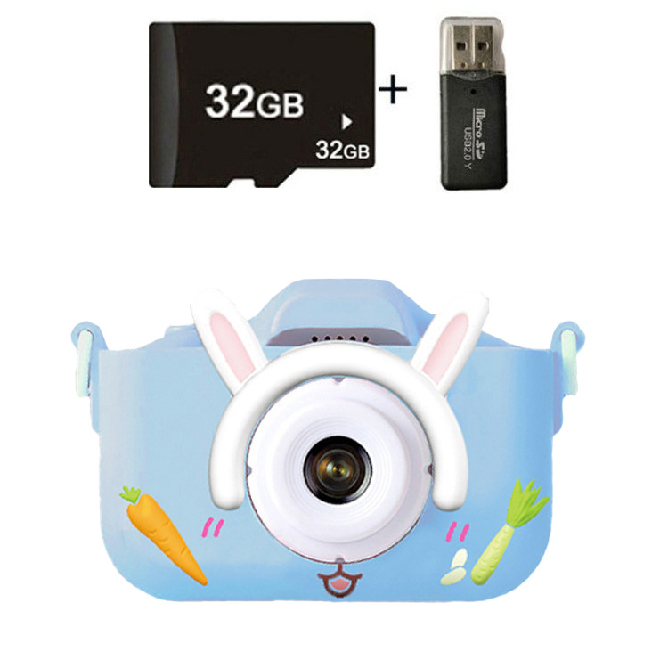 Cámara digital infantil HD de doble lente, diseño de dibujos animados, grabación de video, regalo para vacaciones