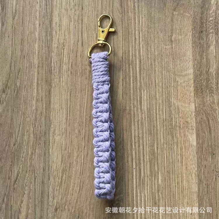 Llavero tejido a mano Nórdico tejido colgante bolsa colgante coche llavero lana llavero Navidad