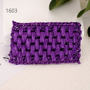 Purple Bright Cotton Straw Cotton Rafi Straw Line Wool Summer Crochet Line Cotton Straw Line Paper Line Straw Hat Line Bag Line