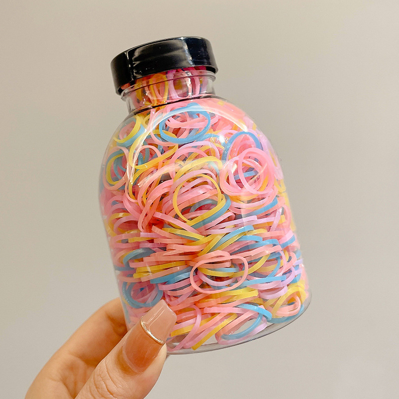 Pequeña banda de goma disponible negra para las mujeres, alta banda de goma elástico y durable, Banda del pelo, Banda del pelo para las muchachas