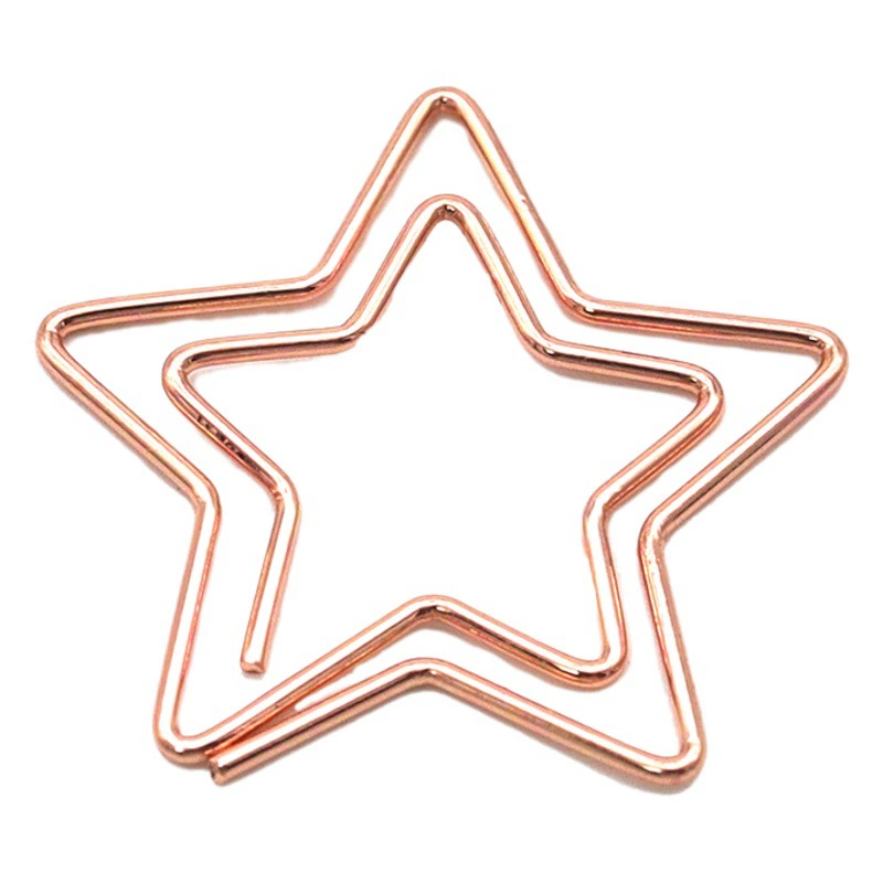 Пятиконечная звезда креативная Скрепка металлическая цветная звезда скрепка для бумаг производители скрепок специальной формы на складе Оптовые почтовые расходы