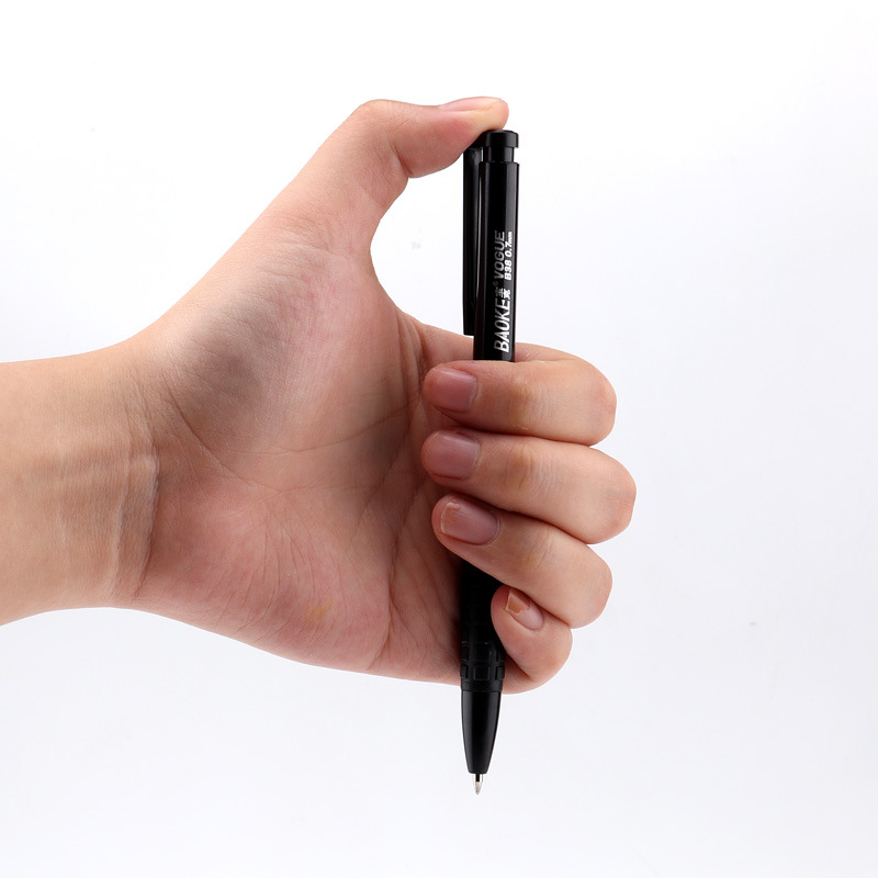 Boke Stationery Refillable Ballpoint Pen B38, Oil-based, Red, Blue, Black, Logo Printable, Suitable for Teachers and Students