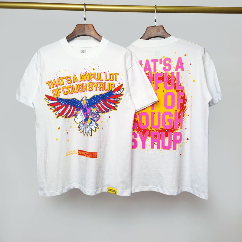 国境を越えた高品質THAT'S A AWFUL LOT OF COUGH SYRUP咳止めシロップ純綿Tシャツ|undefined