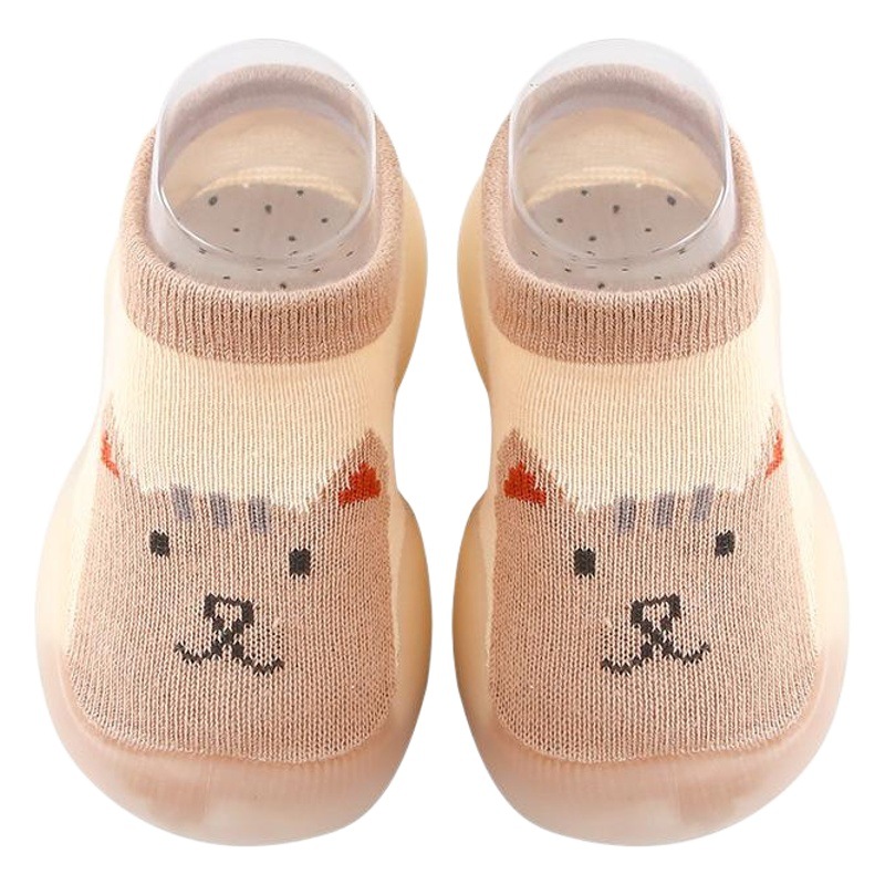 INS estilo coreano 0-4 años de edad Bebé Zapatos de niño de interior calcetines para niños zapatos antideslizantes de fondo suave patrón de dibujos animados ventas directas de fábrica