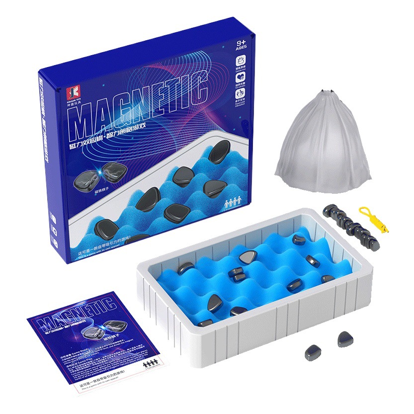 Efecto magnético juego de mesa de ajedrez entrenamiento concentración rompecabezas de ajedrez divertido pensamiento de los niños lógica PK juguete Batalla Ajedrez
