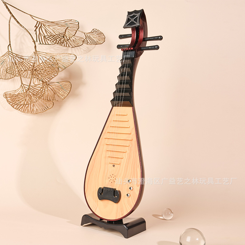 Hanfu antiguo artefacto de fotografía instrumento de luta estudio antiguo vestuario de fotografía decoración estilo de niños rendimiento violín modelo