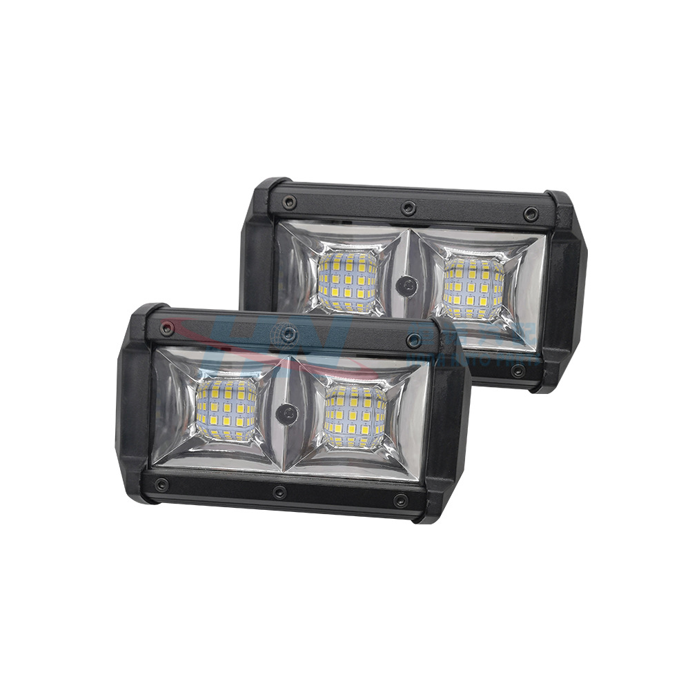 Luz de trabajo LED de coche Luz de techo de vehículo todoterreno brillante de 4 pulgadas Luz de inspección Luz de modificación de coche Luz de parachoques delantera Spotlight transfronterizo