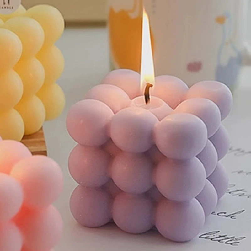 Vela aromática creativa con cubo de Rubik de color viento, venta al por mayor, decoración del hogar, regalo de cumpleaños, recuerdo