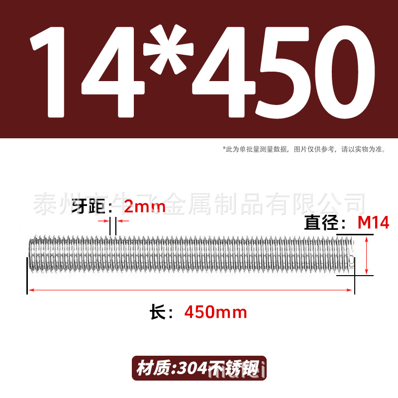 304 acero inoxidable barra de tornillo de tornillo de rosca completa barra de tornillo de perno alargado perno M12M16M18M20 image 81