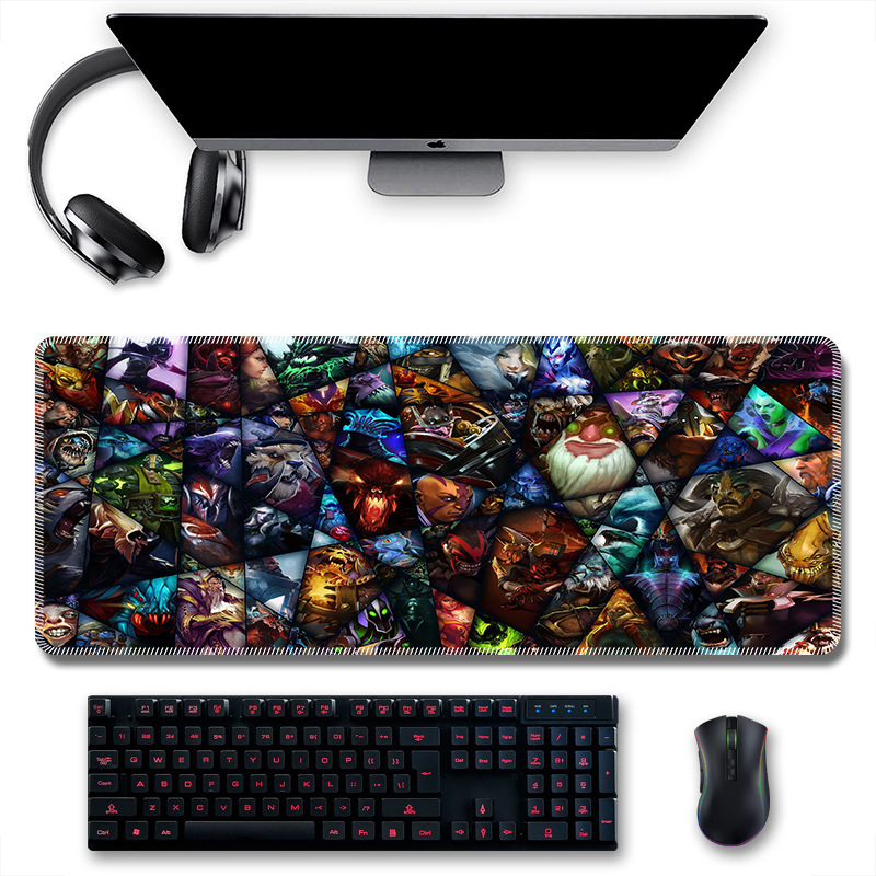 Alfombrilla de Ratón Grande US Dollar Heat Map, Borde Antideslizante, Engrosada