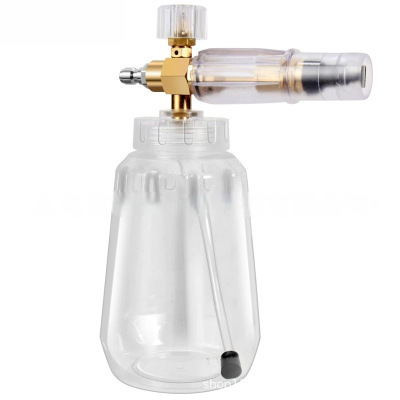 Transparent PA Taizhou all-copper car wash water gun fan-shaped spray bottle manufacturer direct sales high-pressure cleaning machine foam spray bottle