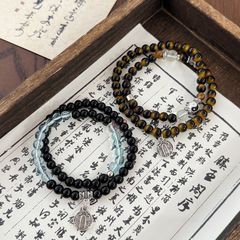 五路の財神のブレスレットの赤い本の同型の復古の二重の手の串の女性の小衆の中国式の設計の古風な山の鬼はお金を使います。