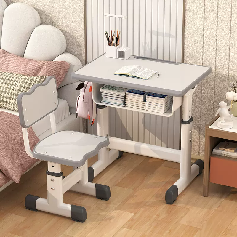 可升降儿童学习桌椅教培机构学生书桌椅辅导班学校课桌椅安装简易