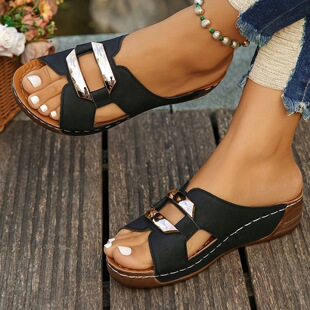 B 81021 Thick Sole Slide Sandals ��כ���Ь �W���羳���R�d��