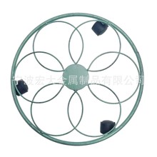 戶外園藝園林庭院復古鐵藝可移動花盆架植物架花架金屬架置物架帶