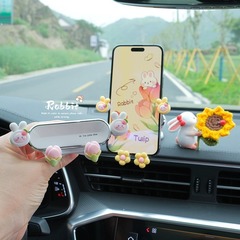 車の携帯電話ホルダーナビゲーションカーセンターコンソール 2025 新しい車のエアアウトレット車の固定サポートフレーム女性のための