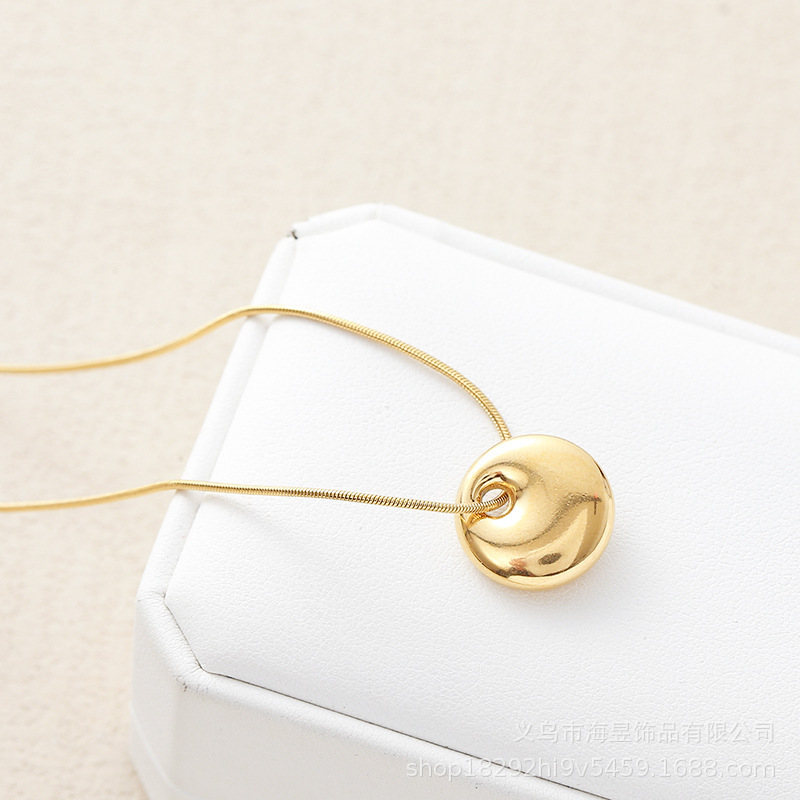 Necklace stainless steel heart shaped