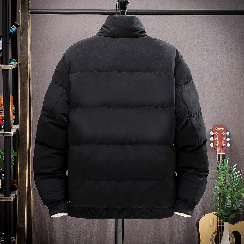 Cotton Coat Men's Autumn Winter Stand Collar Jacket 2023 New Down Cotton Coat Trendy Brand Cotton Jacket Warm Men's Clothing_voghion.com