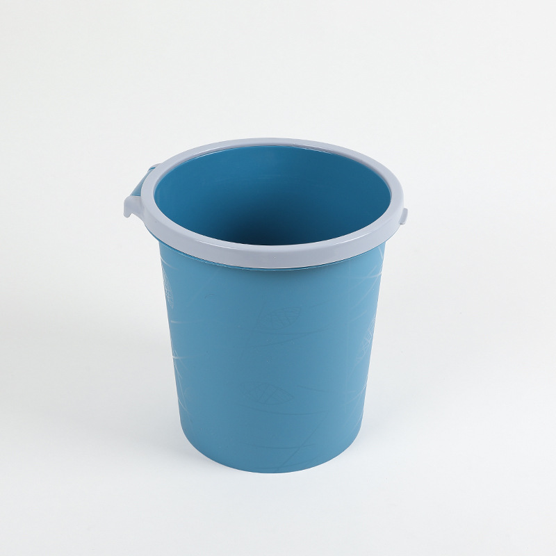 Factory Direct supply supermarket supply office household plastic trash can 72021 mixed color pressure ring trash can Wholesale
