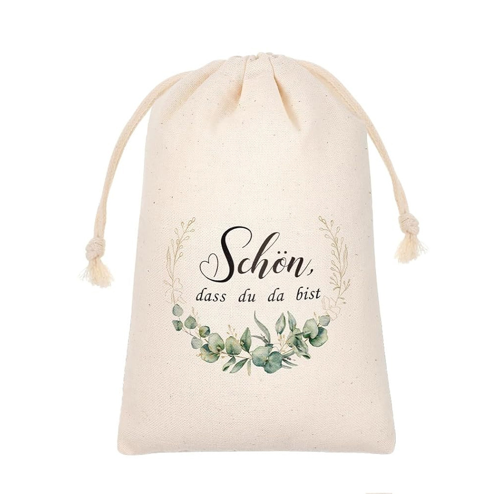 Dass Du Da Bist(여기에 계셔서 다행이에요);10*15cm;면 가방