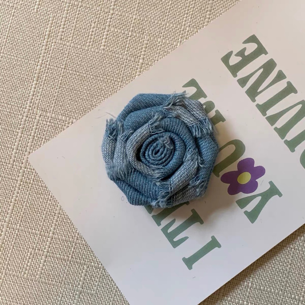 Handgefertigte Denim Kamelien Brosche Für Schuhe Und Hüte_voghion.com