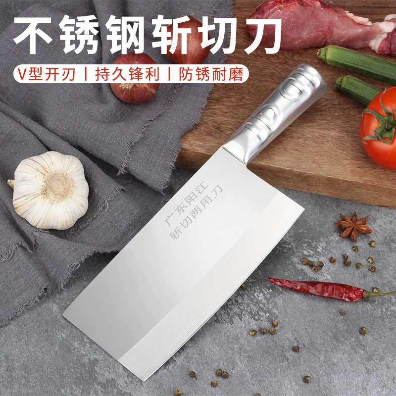 Нержавеющая сталь кухонный нож бытовой кухонный резной нож для мяса все сталь острый резак повар специальный инструмент зонa