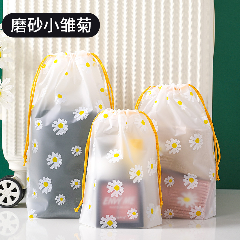 En stock PE oso Cordón de plástico cordón calcetines embalaje transparente cordón bolsa ropa zapatos almacenamiento al por mayor bolsa