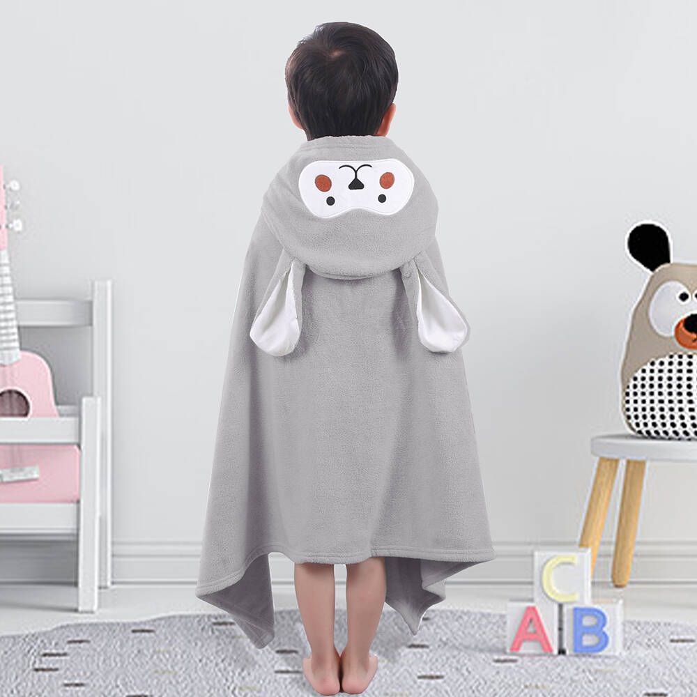 Toalla de baño para niños capa de lana de coral baño de dibujos animados toalla de baño con capucha extra grande bebé toalla de baño madre y bebé edredón