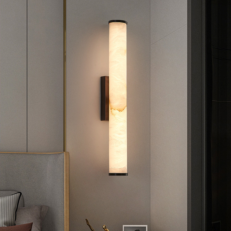 Copper wall modern and minimalistic sconce for living room