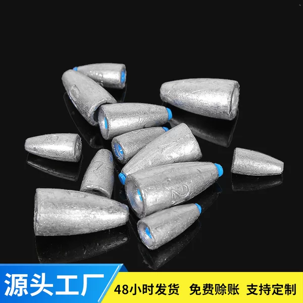 Bullet lead drop Luya plastic core scale lead hollow sea fishing explosive hook fast lead manufacturers wholesale