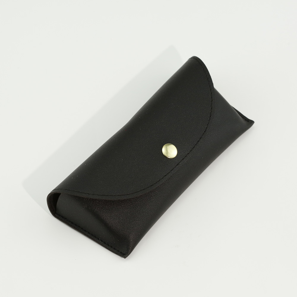 Classic Style Solid Color Pu Leather Unisex Glasses Case display picture 21