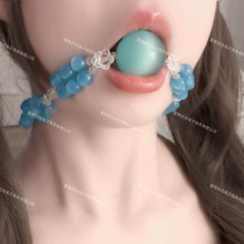 小众设计款猫眼口球堵嘴sm玩具口塞口水球束缚调教情趣用品