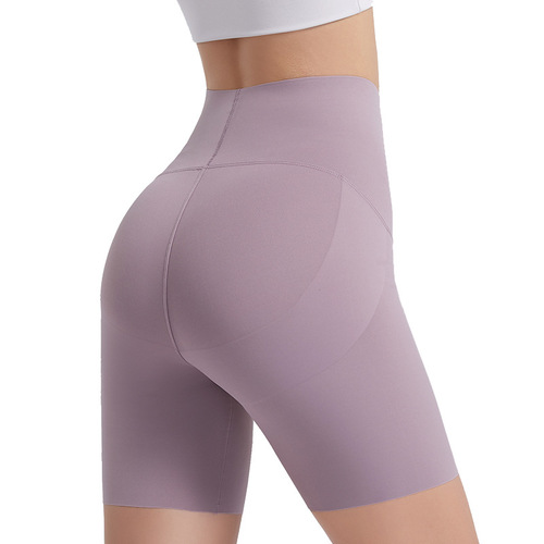 2024 Spring New Yoga Barbie Pants for Women High-Waist Abdominal Toning Hip Lift Fitness Shorts Thin Tight Five-Finger Pants