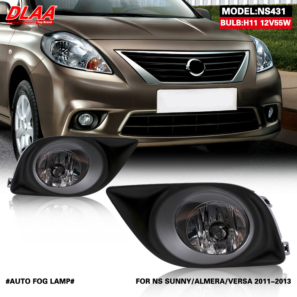 Aplicable a Nissan 11 / 12 / 13 antiguo conjunto de lámpara de niebla delantera solar, lámpara de barra delantera para automóviles diurnos, lámpara de niebla