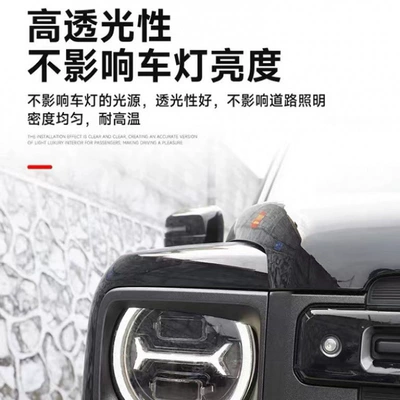 Transparent Tank 500/300 Blackened Light – Car headlight protective film
