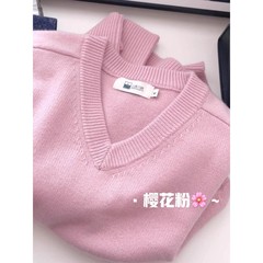 炒鸡推荐！韩系百搭白色V领针织衫女2025秋冬新款软糯慵懒风毛衣