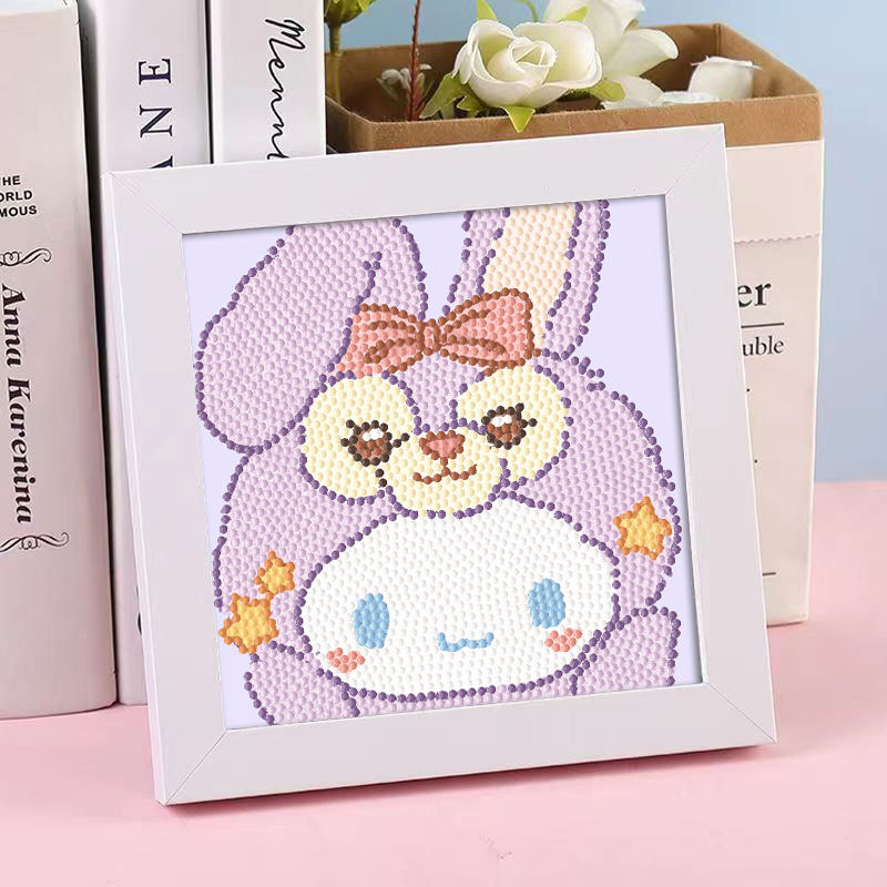 Diamante infantil DIY hecha a mano con material de marco paquete de dibujos animados Sanliou pegatinas de diamante regalo al por mayor pinturas de mampostería