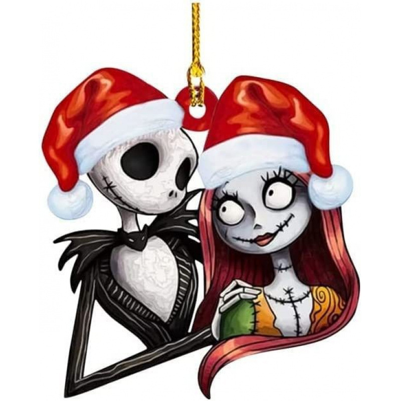 国境を越えた新製品ハロウィーンクリスマス漫画アクリル自動車ペンダントクリスマスツリーペンダント家庭装飾品|undefined