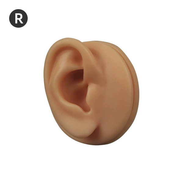Right ear (dark skin tone)