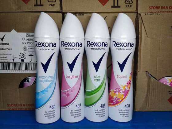 Rexona/Shonai Imported Antiperspirant Spray Women's Light Fragrance New Fresh and Fresh Body Underarm Odor Body Lotion 200ml